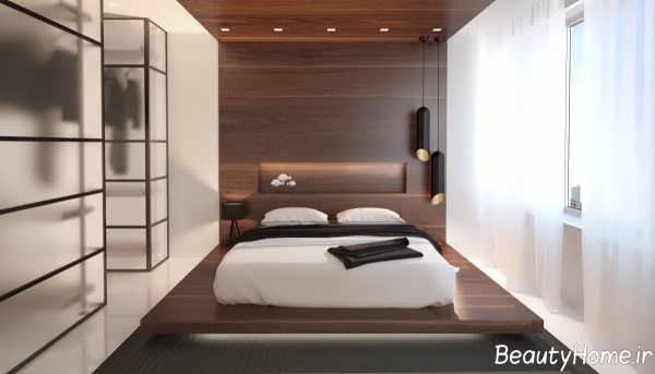 اتاق خواب چوبی و زیبا 