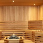 sauna٬ ساخت سونا٬ نورپردازی سونای خشک