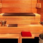 sauna٬ ساخت سونا٬ نورپردازی سونای خشک